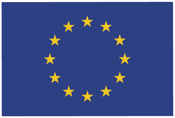 Emblème Union européenne avec contour blanc